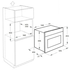 Встраиваемая микроволновая печь Kuppersberg HMW 969 BL-AL