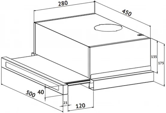 Встраиваемая вытяжка Korting KHP 5637 GNX