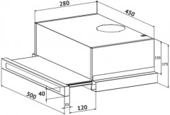Встраиваемая вытяжка Korting KHP 5637 GNX