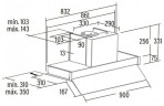 Встраиваемая вытяжка Cata Tenta 900 XGWH