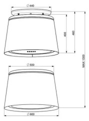 Кухонная вытяжка Faber Celine Plus WW CG Matt