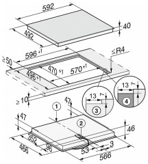 Электрическая варочная панель Miele KM 6520 FL, черный