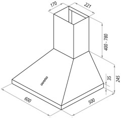 Кухонная вытяжка Maunfeld Retro С 60 белый