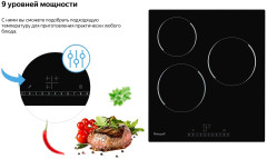 Электрическая варочная панель Weissgauff HVF 430 BS