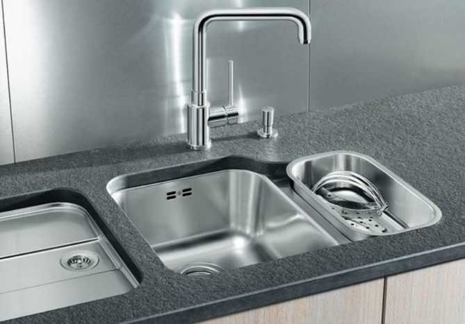 Кухонная мойка Blanco Ypsilon 550-U чаша слева полированная