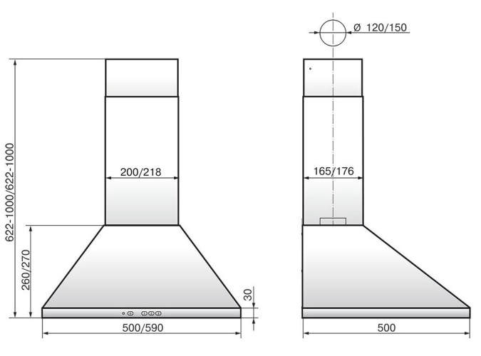 Кухонная вытяжка Elikor Вента 50П-430-КЗД бежевый