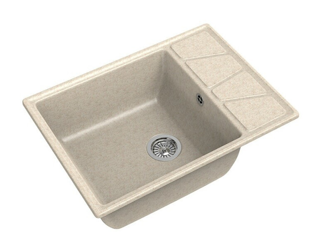 Кухонная мойка GranFest GF-V-680L бежевый