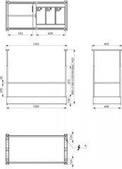 Островная вытяжка Falmec SPAZIO 130 NERO CZPI30.E0P7 ZZZH461F