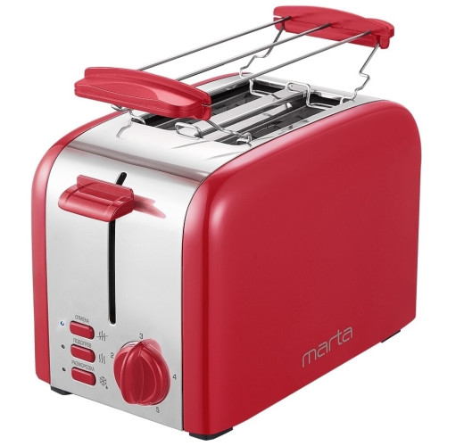 Тостер MARTA MT-1722 красный рубин