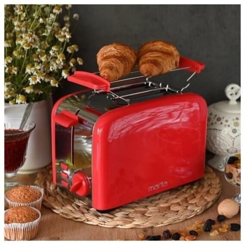 Тостер MARTA MT-1722 красный рубин