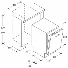 Посудомоечная машина Candy CDI 9P50-S