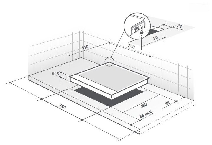Газовая варочная панель De Dietrich DPE7649XF