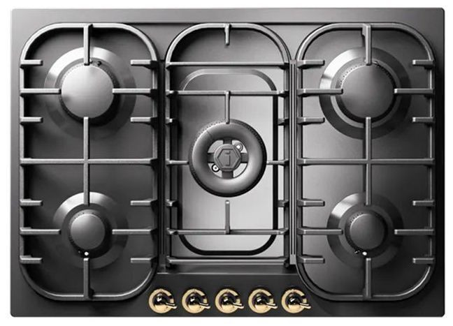 Газовая варочная панель ILVE HCB 70CN/AWB antiq.white (ручки бронза)