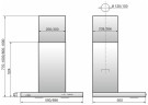 Кухонная вытяжка Elikor Квадра 60Н 430 К3Д нержавеющая сталь