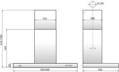 Кухонная вытяжка Elikor Опал 60Н 650 Э3Д нержавеющая сталь