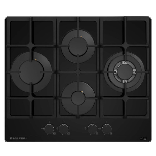Газовая варочная панель MEFERI MGH604BK GLASS ULTRA