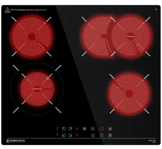 Электрическая варочная панель Meferi MEH604BK Ultra