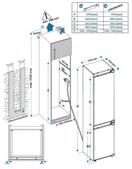Встраиваемый холодильник Jacky&#039;s JR BW 1770 MN