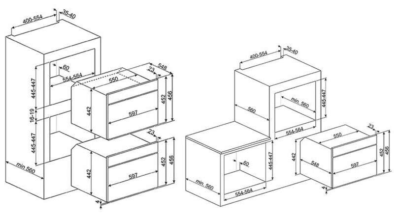 Электрический духовой шкаф Smeg SF4604PVCNR1
