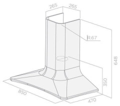 Кухонная вытяжка Elica SWEET PELTROX A 85 CAM