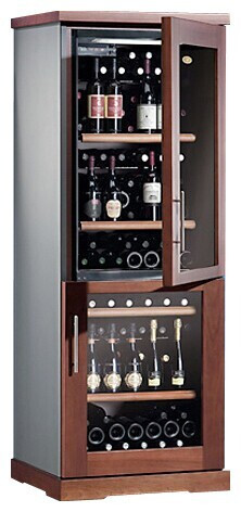 Встраиваемый винный шкаф Lex LWD1507BL черный