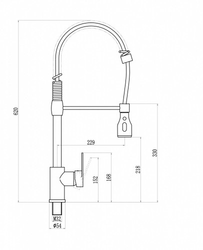 Смеситель для кухни Savol S-002802L