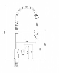 Смеситель для кухни Savol S-002802L