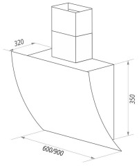 Кухонная вытяжка Maunfeld Sky Star Auto 60 черное стекло