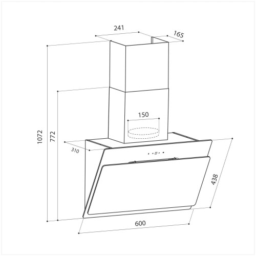 Кухонная вытяжка Lex Glass 600