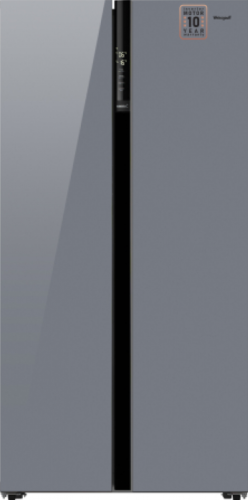 Холодильник Weissgauff WSBS 600 Dark Grey Glass