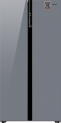 Холодильник Weissgauff WSBS 600 Dark Grey Glass