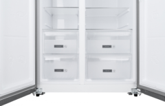 Холодильник Weissgauff WSBS 600 Dark Grey Glass