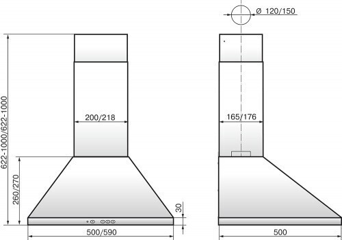Кухонная вытяжка Elikor Вента 50П-430-КЗД белый