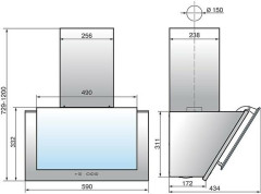Кухонная вытяжка Elikor Рубин 60П 1000 Е4Д черный