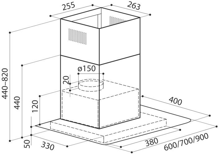 Кухонная вытяжка Lex Apollo N 600 INOX
