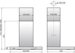 Кухонная вытяжка Elikor Квадра 60 нержавейка 430 кнопочный переключатель