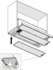 Встраиваемая вытяжка PANDO IES 60 IX TOUCH CT BLANCO 850 SEC