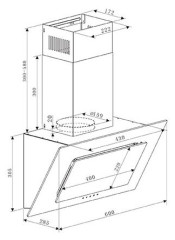 Кухонная вытяжка Oasis NP 60W FR