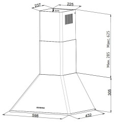 Кухонная вытяжка Korting KHC 6648 RGB