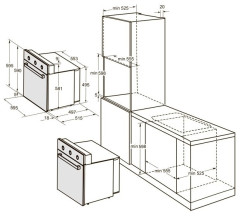 Электрический духовой шкаф Darina 1V5 BDE 111 707 B