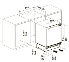 Встраиваемый холодильник Lex RBI 102 DF