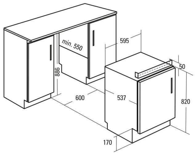 Встраиваемая стиральная машина Cata LI 08012