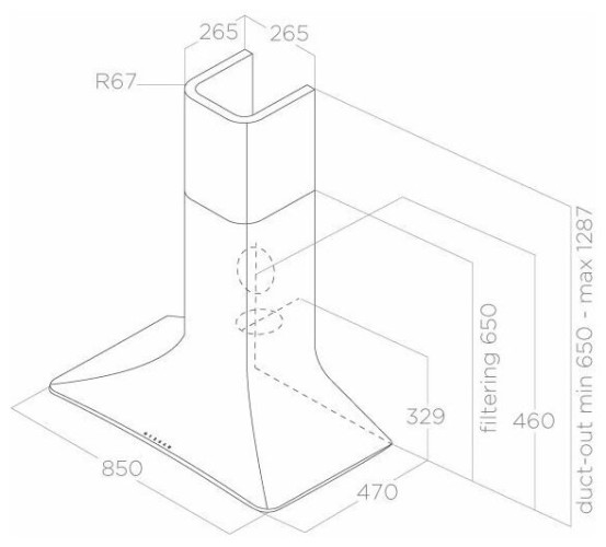 Кухонная вытяжка Elica SWEET IVORY A 85 CAM