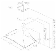 Кухонная вытяжка Elica SWEET IVORY A 85 CAM