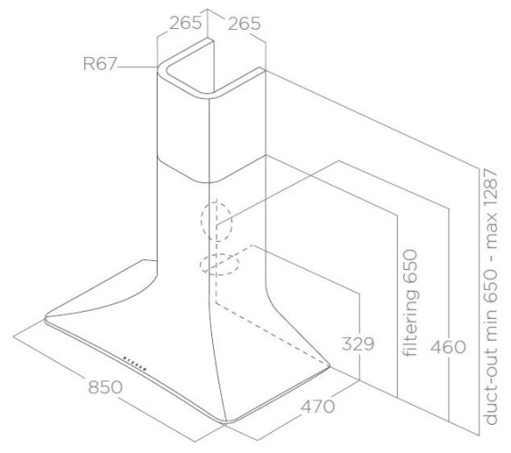 Кухонная вытяжка Elica SWEET IVORY A 85 CAM
