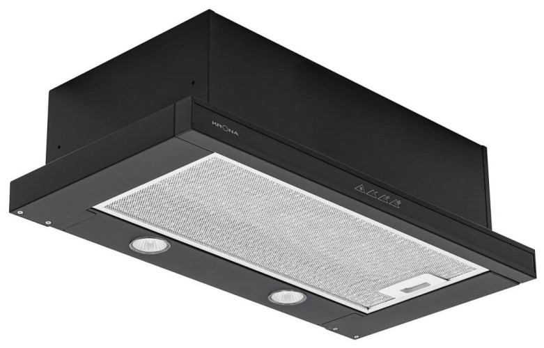 Встраиваемая вытяжка KRONA KAMILLA sensor 600 black 2 мотора