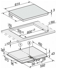 Электрическая варочная панель Miele KM 6540 FR, черный