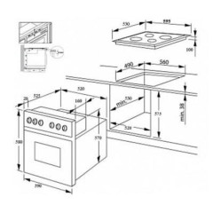 Газовая варочная панель Ricci RGNEL5008IX