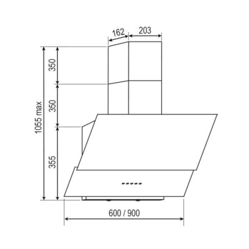 Кухонная вытяжка Dach NUBIA 50 black