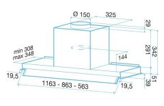 Встраиваемая вытяжка Best Phantom 90 IX
